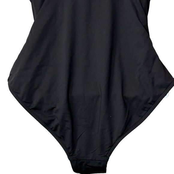 Sea Level Basket-Weave Multiway Straps One Piece Swimsuit Black Women 6 NWOT - Picture 9 of 11